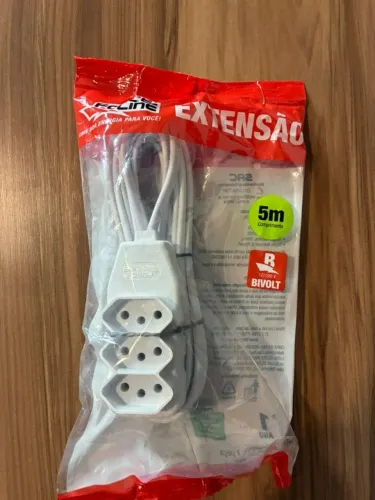 Extensão 3 Tomadas 5 Metros