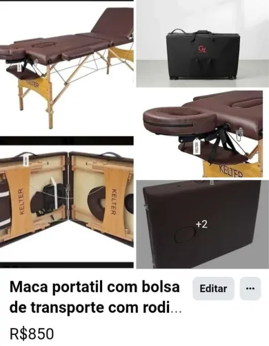 Maca portatil com bolsa de transporte