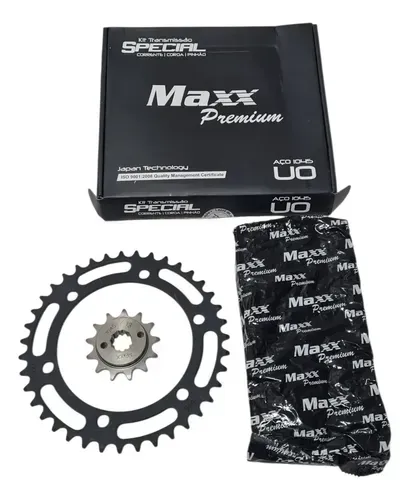Kit Relacao Transmissao Xre 300 39 D 13 D Maxx C/retentor Preto