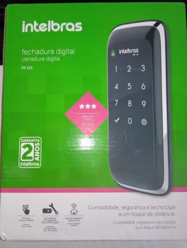 Fechadura eletrônica intelbras FR 101 instalada e configurada semi-nova