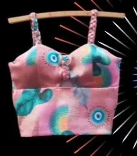 Blusa em Tecido Cropeed