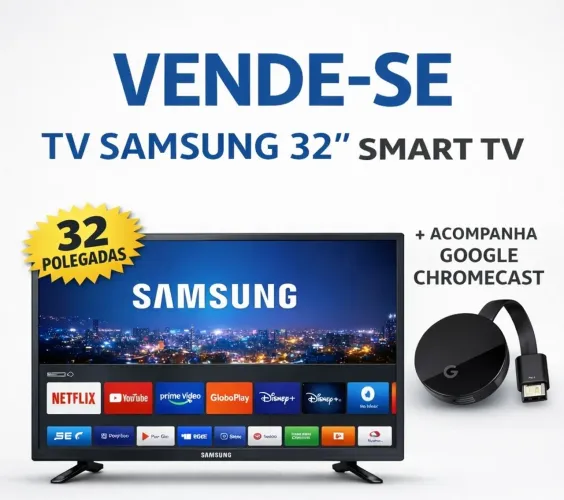 TV SAMSUNG 32 POL. SMART TV 