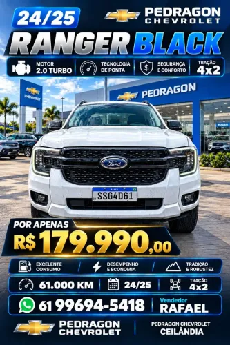Ford Ranger Black 2.0 4X2 CD TB Diesel Aut. 2025
