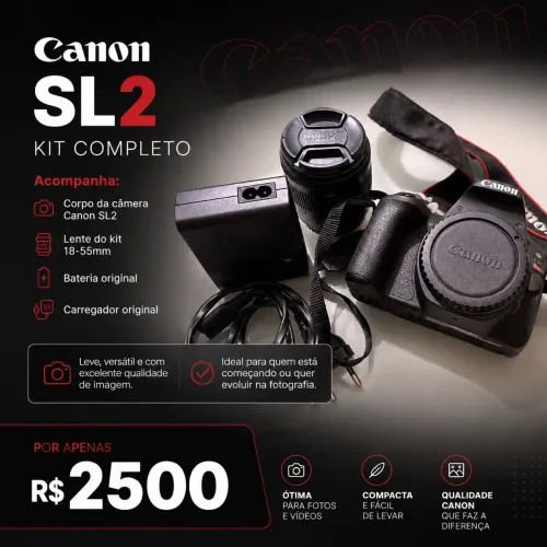 Canon Sl2 - Câmera Fotográfica
