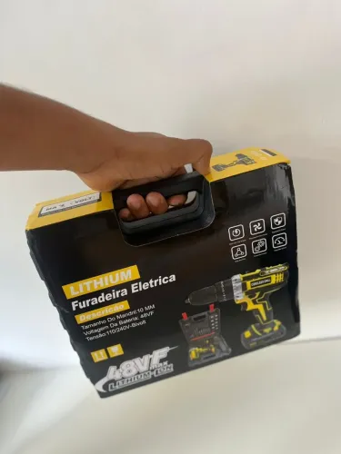 PARAFUSADEIRA 48V 2 BATERIAS, FERRAMENTAS E ACESSÓRIOS