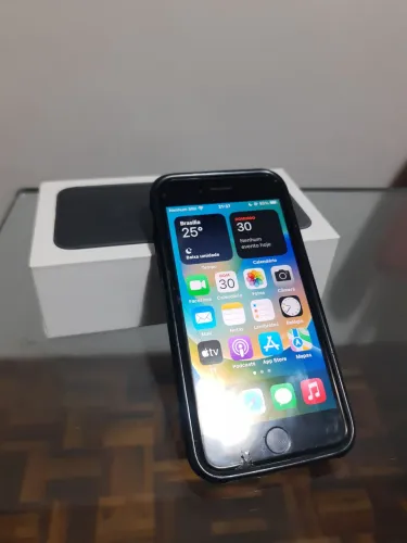 iPhone 8 com caixa e carregador