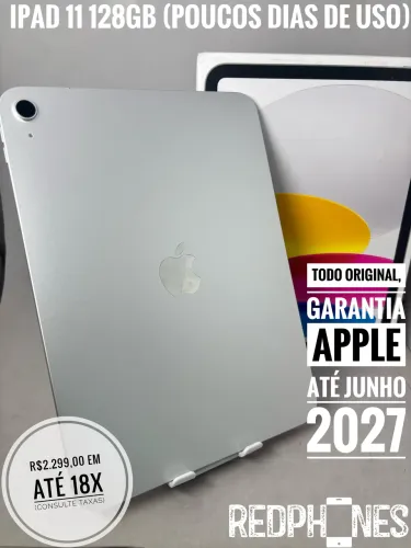 Loja física. Aceitamos trocas. iPad 11 128GB poucos dias de uso
