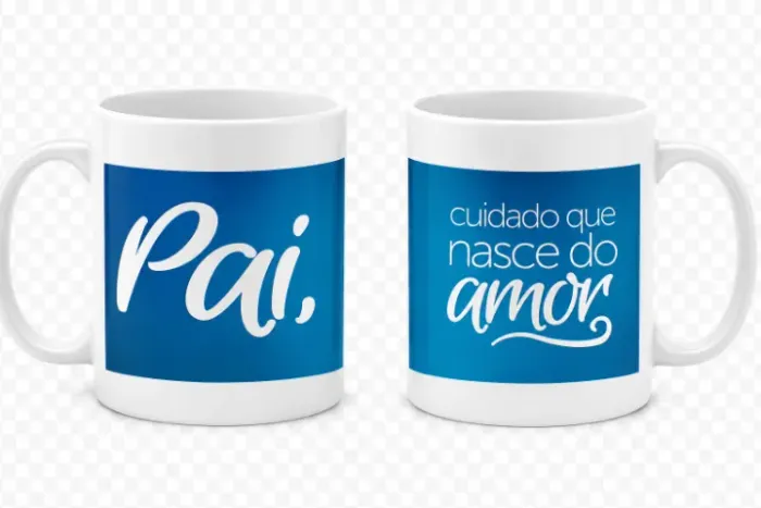 Caneca Branca Personalizada com Nome Foto e Mensagem