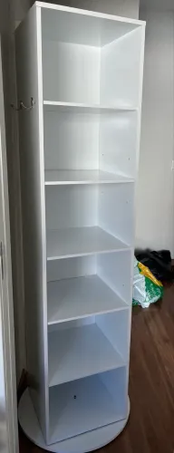 Sapateira giratória com espelho
