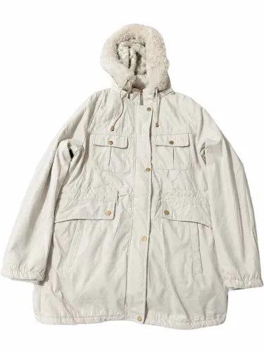 Jaqueta Parka feminina peluciada