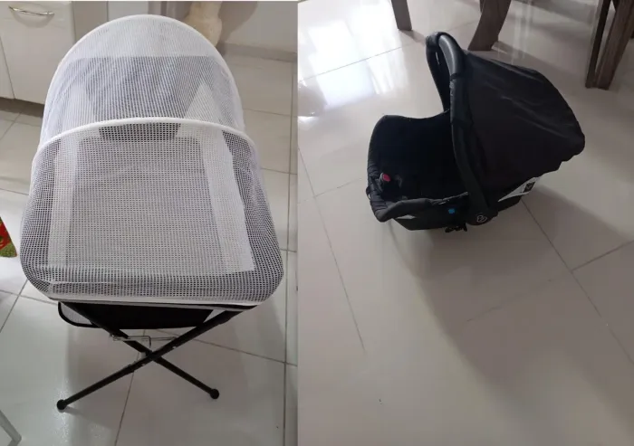 Bebê conforto até 13 kg + Berço portátil até 9kg - Galzerano.