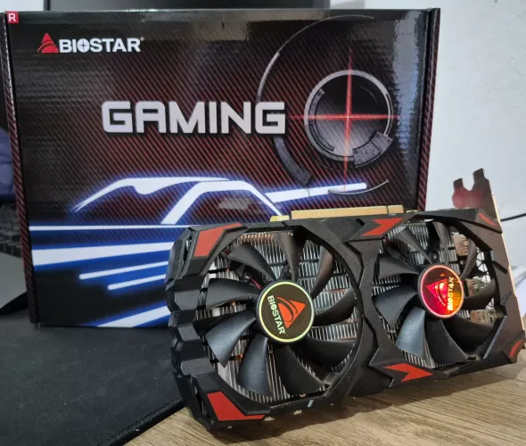 RX 580 Biostar 8GB com Caixa + NF