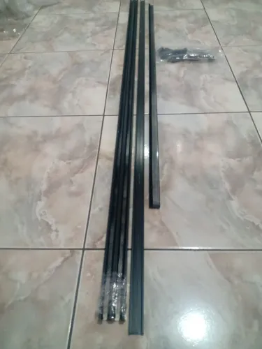 Kit Engenharia Alumínio Para Janela Vidro 4 Folhas Landy Kits Preto
