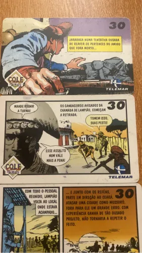 Lampião cartões do cangaçeiros 