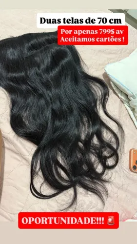 Mega hair brasileiro aplique 100% humano