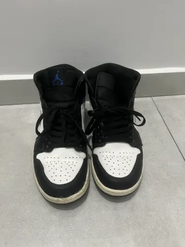 Air Jordan 1 Mid Racer Blue White Royal