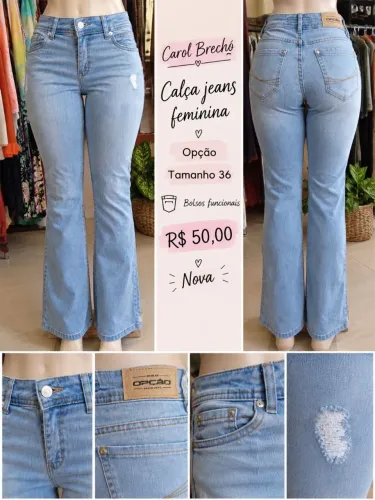 Calça jeans feminina opção