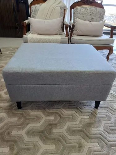Puff Modular Estofado - Apoio Sofá - Decoração - Grande