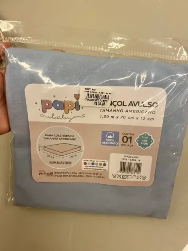Lençol de elástico tamanho americano NOVO $20,00