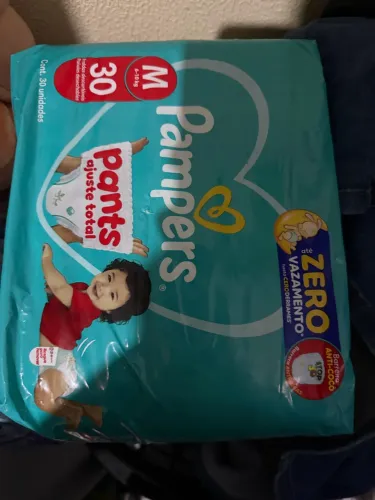 Fralda pampers 30 unidades tamanho M