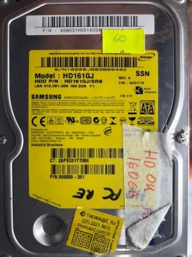 HD Samsung HD161GJ/SRB