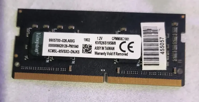 Memória RAM Kingston 8GB DDR4 2666MHz para Notebook (Aceito propostas)