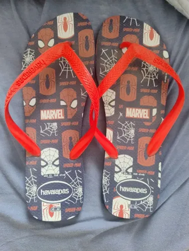 Chinelos Havaianas Spider-Man Homem Aranha 45/46