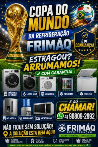 Refrigeração Frimáq Assistência Técnica Máquina de Lavar Roupa, Geladeira, Com Garantia.