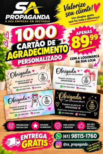 1000 CARTÃO DE VISITA 89,99