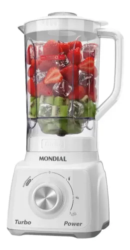 Liquidificador Turbo Power Mondial 550W L-99 WG | Branco Gelo