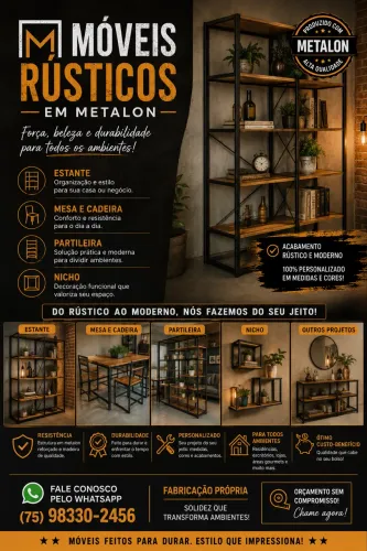 Móveis rústicos 