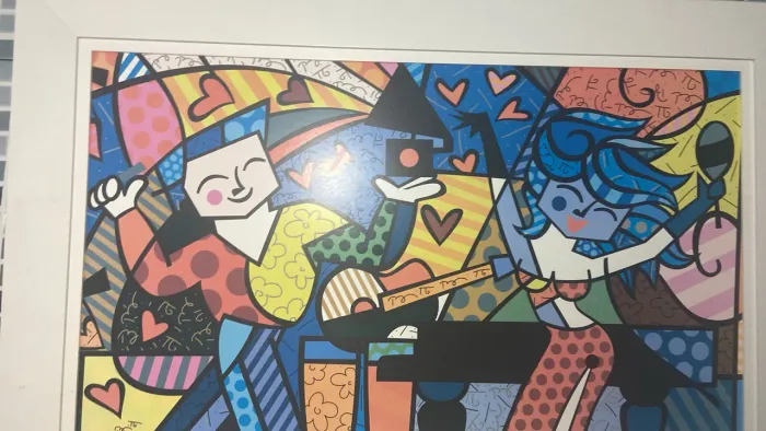 mudança quadro Romero britto