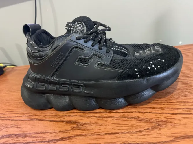 Tênis Versace Chain Reaction Preto Tam. 40 - Ótimo Estado 