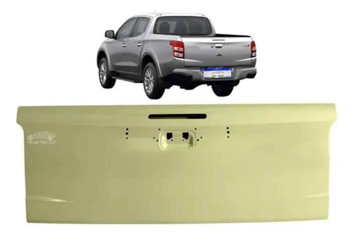 Tampa Traseira L200 Triton Sport 2017 2018 2019 A 2023 Nova Cinza