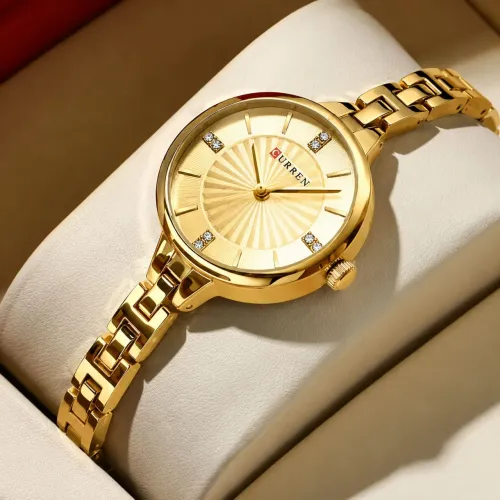 Relógio Feminino de Aço Curren - Entrega Grátis 