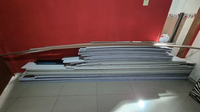Placas de PVC usados