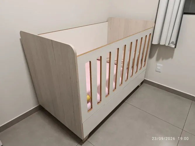 Berço MDF - Acompanha colchão e lençol