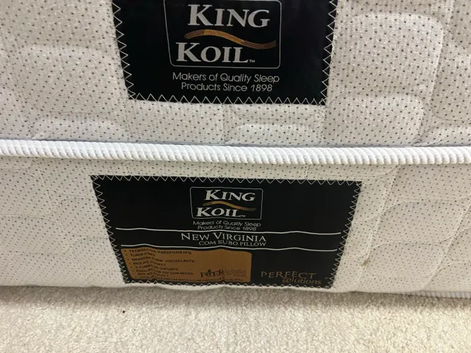 Colchão molas King koil  2,03 X 1,93