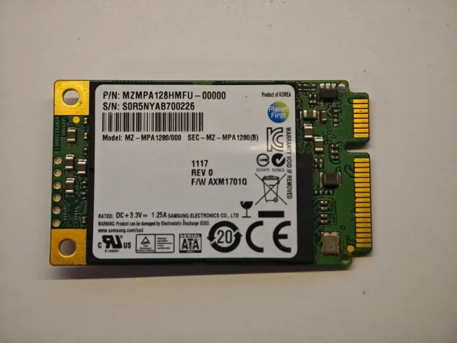 SSD MSATA SAMSUNG 128 GB MZMPA128HMFU