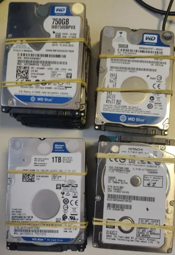 HD's para Notebook usados 500GB, 750GB e 1TB