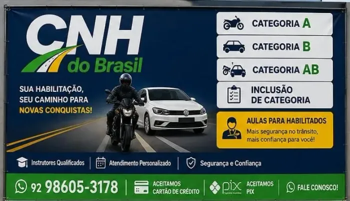 Tire sua Habilitação, Processo Rápido, Fácil e Seguro.