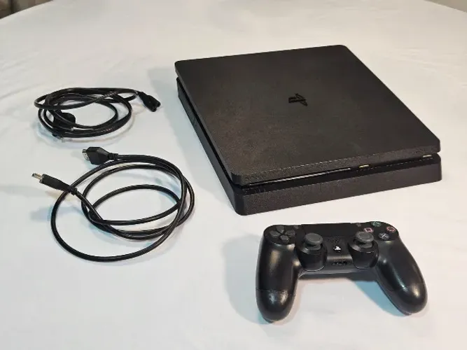 PS4 Slim 1TB + Controle + Jogo - Funcionando Perfeitamente
