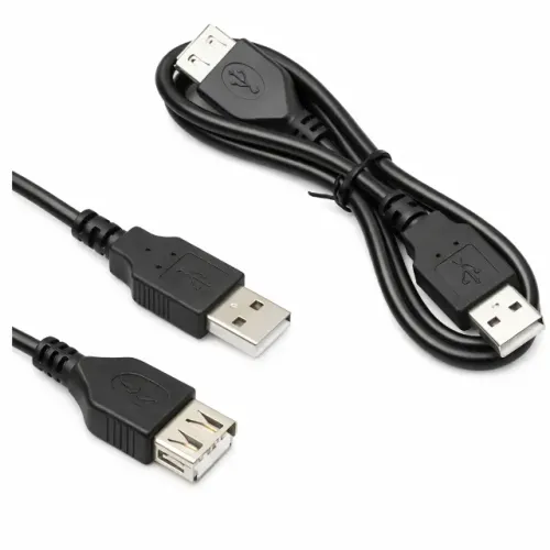 Cabo Extensor USB 1.5m Macho x Fêmea Preto Extensão USB para PC Notebook pode retirar no l