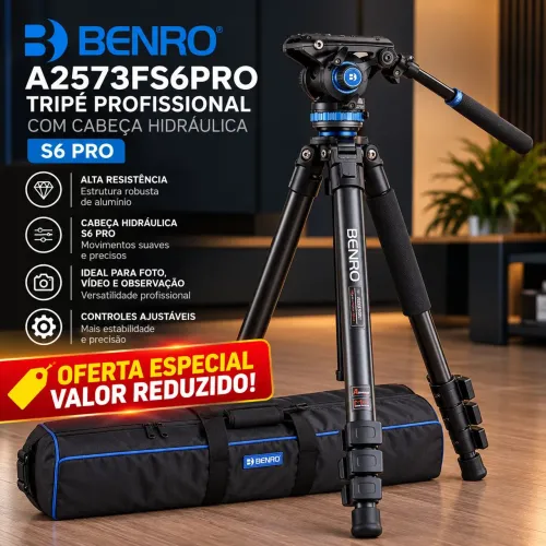 Tripé para Câmera Benro A2573FS6PRO S6 Pro (Fotografia / Filmagem / Telescópio)