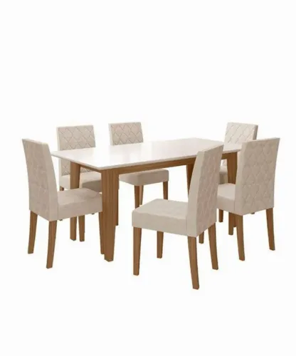 Vendo mesa de 6 cadeiras