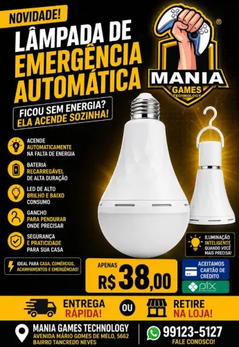 Lâmpada de emergência 