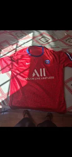 camiseta Nike masculina de pré-jogo do Paris Saint-Germain da temporada 2020/2021
