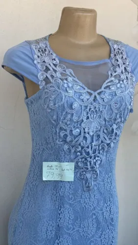 Vestido festa madrinha formatura aniversário azul 