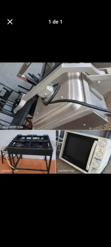 Fogão industrial e chapa prença