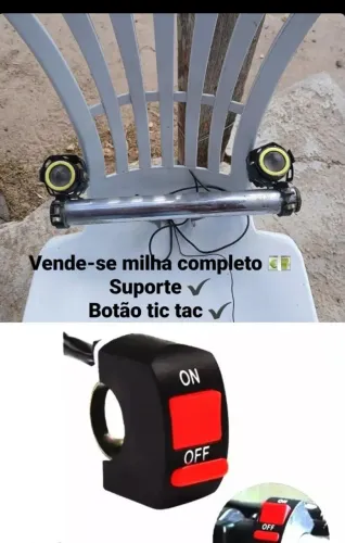 Farol de milha pra moto